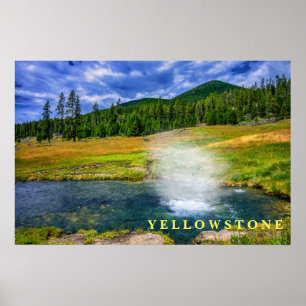 Poster Yellowstone Thermal Pot Hot