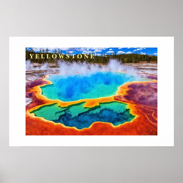 Poster Yellowstone Thermal Pot Hot (Devant)