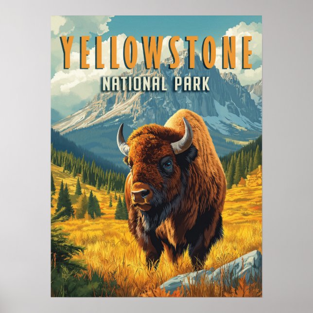 Poster Yellowstone : Un voyage rétro (Devant)