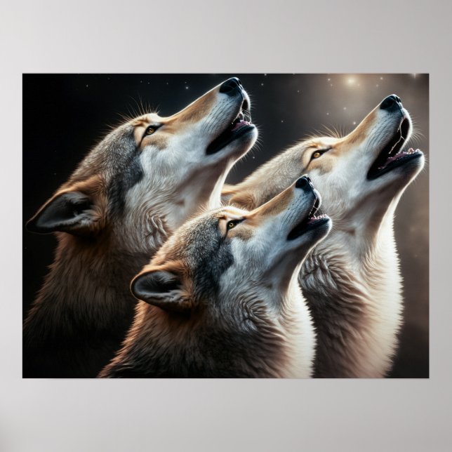 Poster Yellowstone Wolves (Front)