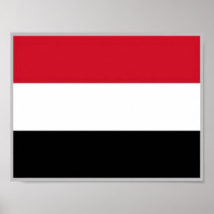 Poster Yémen - Drapeau -