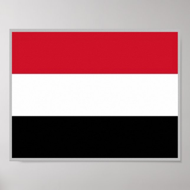 Poster Yémen - Drapeau - (Devant)