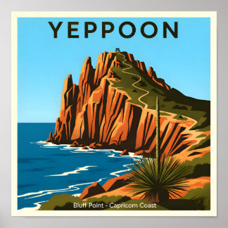 Poster Yeppoon Queensland Australia Vintage Travel