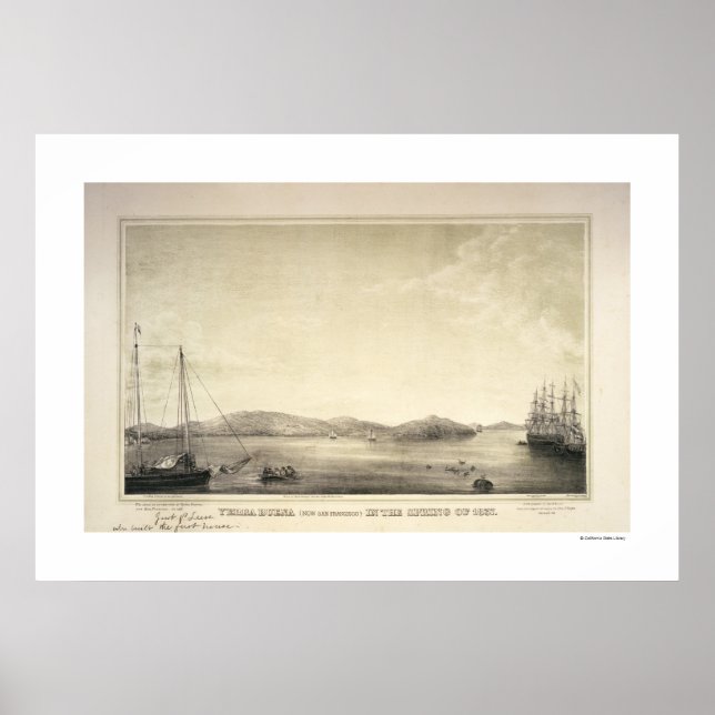 Poster Yerba Buena (maintenant San Francisco) Printemps 1 (Devant)