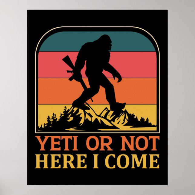 Poster Yeti Ou Pas Je Viens (Devant)