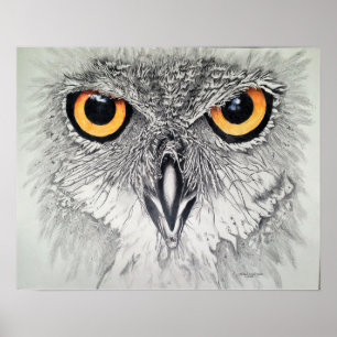 Poster Yeux attentifs
