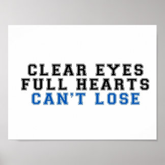 Poster yeux clairs pleins coeurs ne peuvent pas perdre 2
