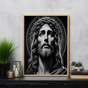Poster Yeux d'amour compatissants de Jésus-Christ