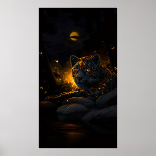 Poster Yeux de braise de la nuit