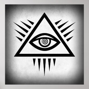 POSTER YEUX DE LA PROVIDENCE SYMBOLE ANCIEN