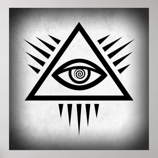 POSTER YEUX DE LA PROVIDENCE SYMBOLE ANCIEN (Devant)
