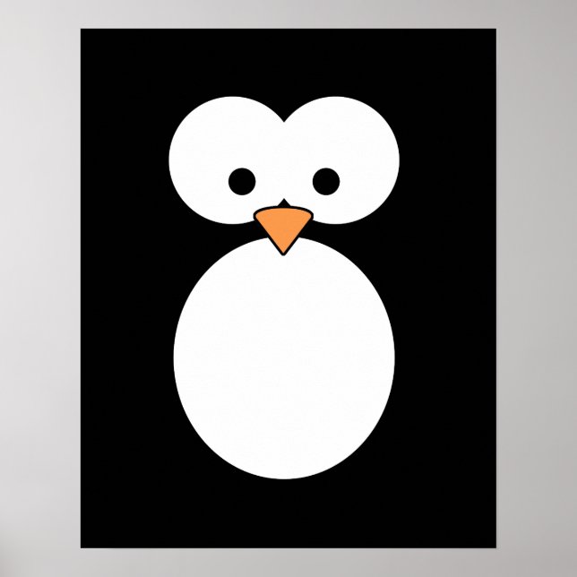 Poster Yeux de pingouin (Devant)
