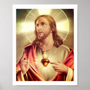 Poster Yeux de sauveur augmentés vers le ciel