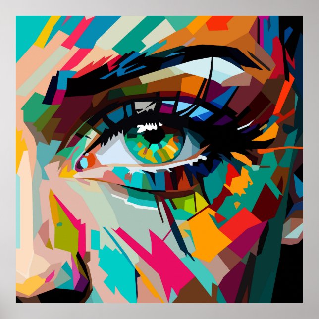 Poster Yeux Pop art  (Devant)