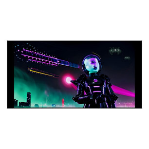 Poster Yeux sur les cieux nocturnes