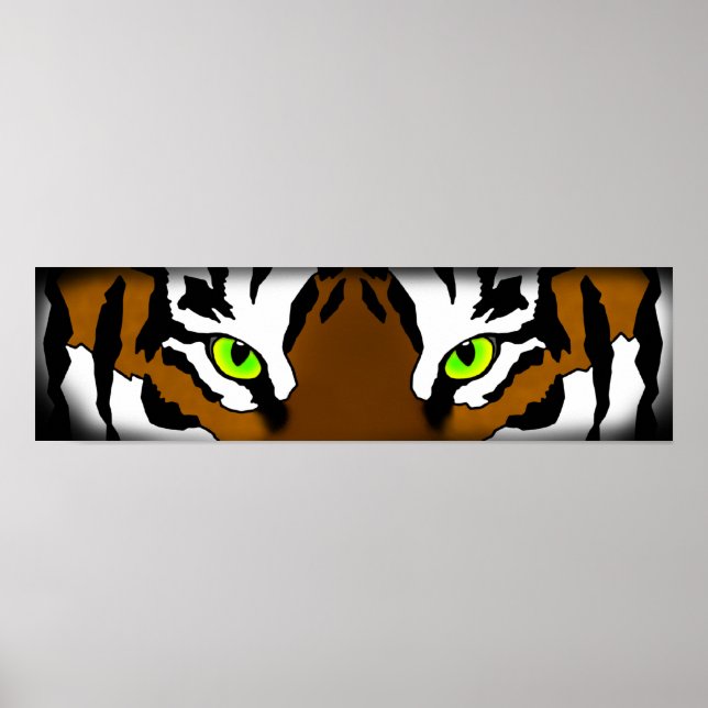 Poster Yeux tigres (petits) (Devant)