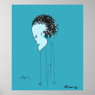 POSTER "YEUX VERTS "