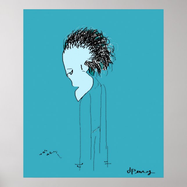 POSTER "YEUX VERTS" (Devant)