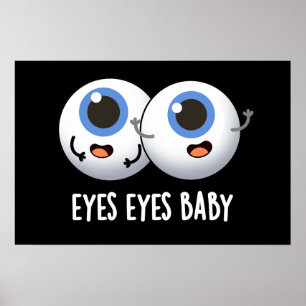 Poster Yeux Yeux Bébé Funny Ice Eyeballs Pun