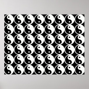 Poster Yin et Yang Motif