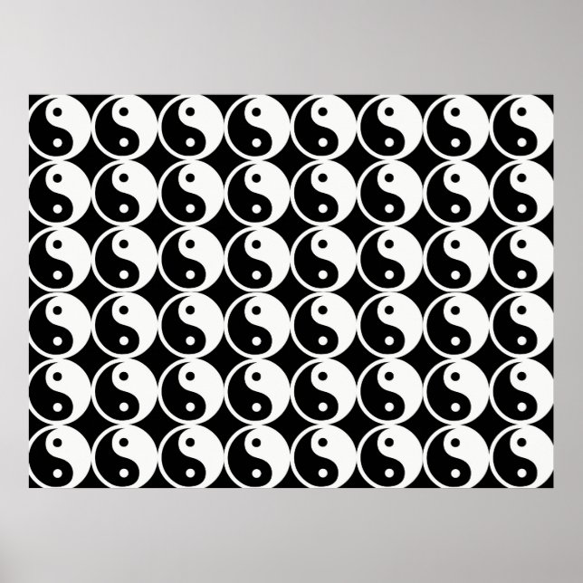 Poster Yin et Yang Motif (Devant)