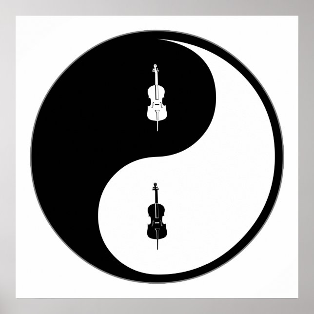 Poster Yin Yang Cello (Devant)