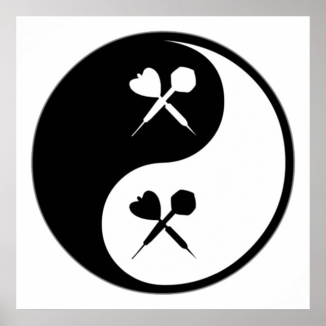 Poster Yin Yang Darts (Devant)