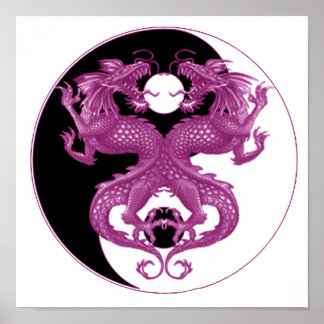 Poster Yin Yang Dragons 6