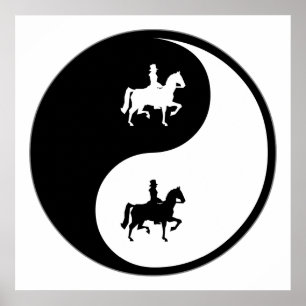 Poster Yin Yang Dressage