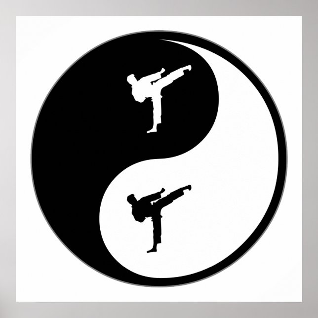 Poster Yin Yang Karate (Devant)