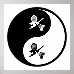 Poster Yin Yang Kendo