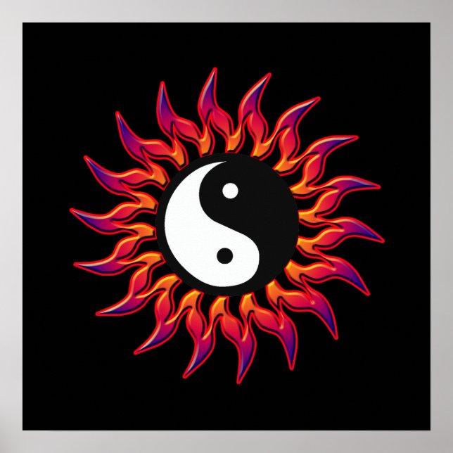 Poster Yin Yang Sun flamboyant (Devant)
