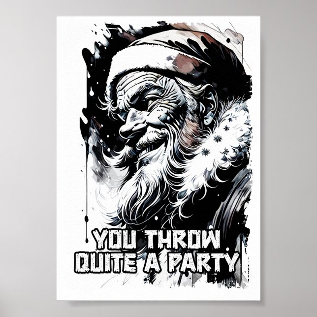 Poster Yippee Ki Yay Funny Citation de Noël Pop Culture (Devant)