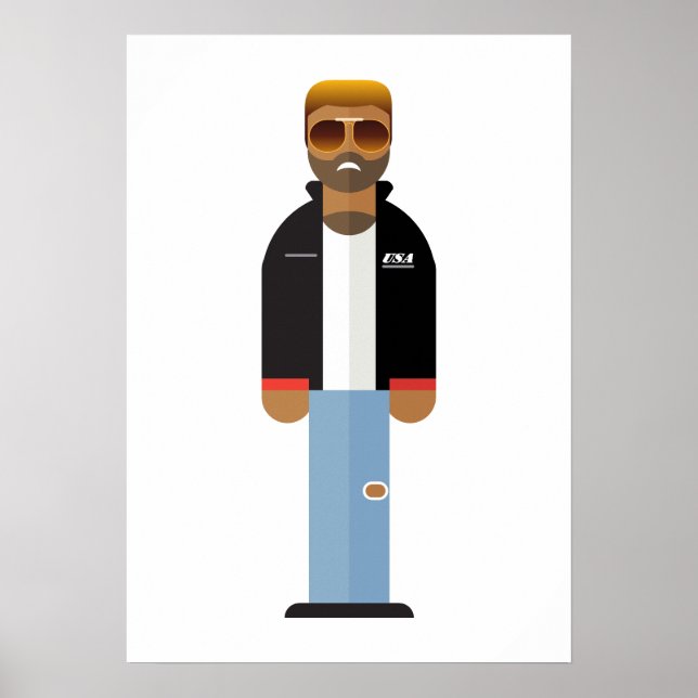 Poster Yog – Retro Pop Icon Art Print (Devant)