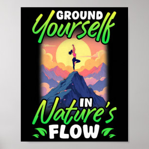 Poster Yoga et nature : ancrez-vous dans le flux de la na