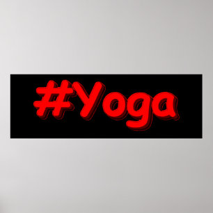 Poster "#Yoga" Joli Design. Acheter maintenant