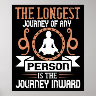 Poster Yoga - Le plus long voyage est le voyage intérieur