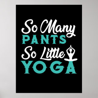 Poster Yoga lover | Many Pants So little yoga
