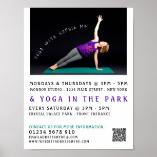 Poster Yoga Mat, Yoga Class Publicité