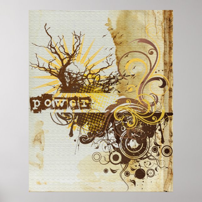 Poster Yoga Speak : Yellow Power Chakra (Devant)