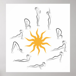 Poster yoga sun salun