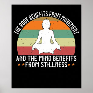 Poster Yoga - The Body Benefits From Movement