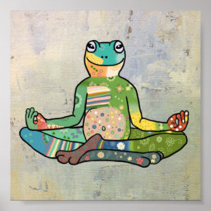 Poster Yogafrosch
