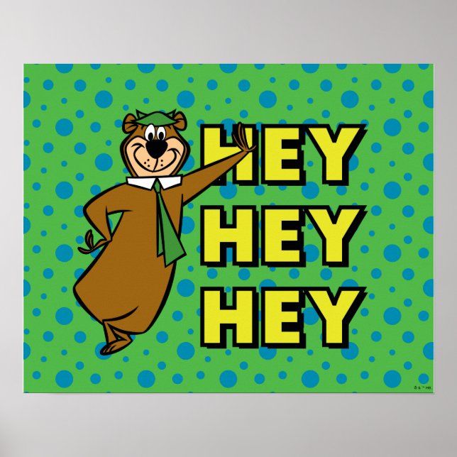 Poster Yogi Bear Hey Hey Hey (Devant)