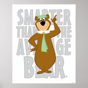 Poster Yogi "Plus Intelligent Que L'Ours Moyen"