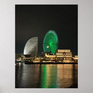 Poster Yokohama la nuit