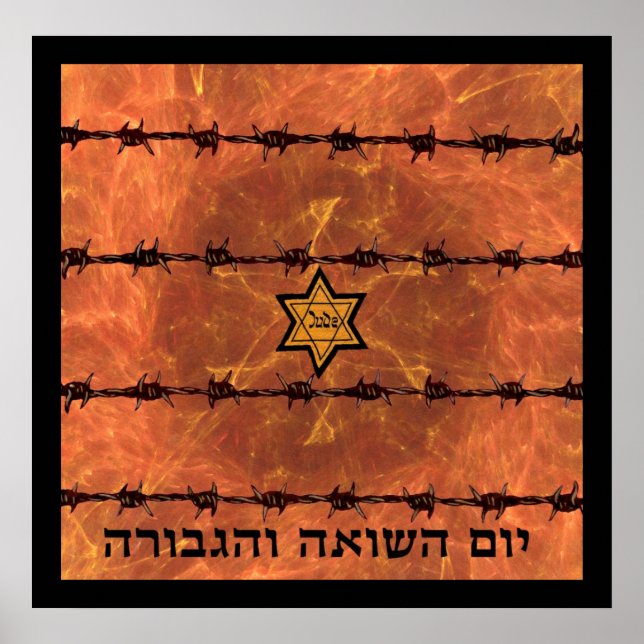 Poster Yom Hashoah (Devant)