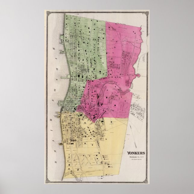 Poster Yonkers, NY Atlas (Devant)