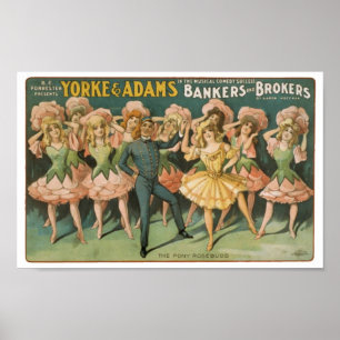 Poster Yorke & Adams Bakers and Brokers The Pony Rosebuds