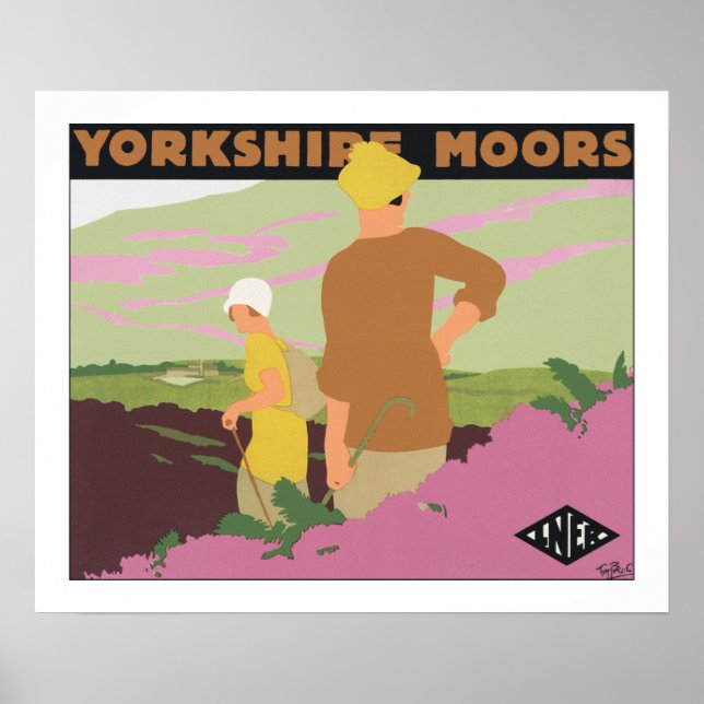 Poster Yorkshire Moors (Devant)